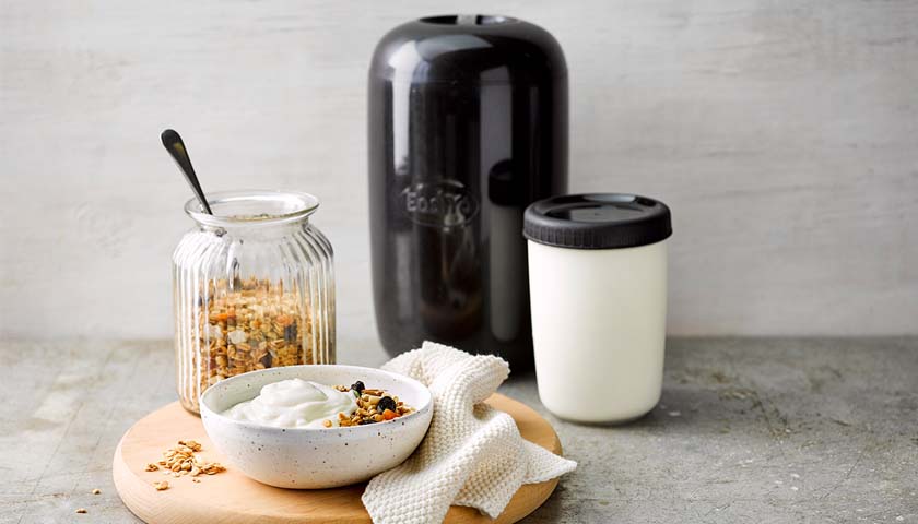 Bol de petit-déjeuner avec yaourt, granola et fruits frais, idée de petit-déjeuner, Yaourt.fr.