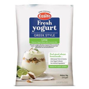 EasiYo Yaourt Citron vert avec morceaux de noix de coco