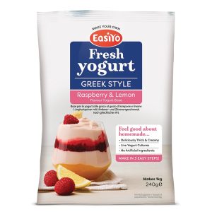 EasiYo Yaourt à la grecque à la framboise et au citron