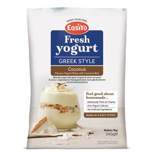 EasiYo Yaourt à la grecque avec morceaux de noix de coco