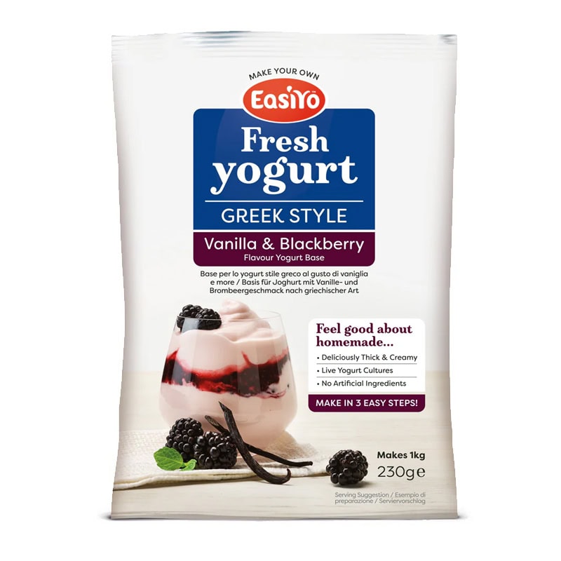 EasiYo Yaourt à la grecque Vanille et Mûre