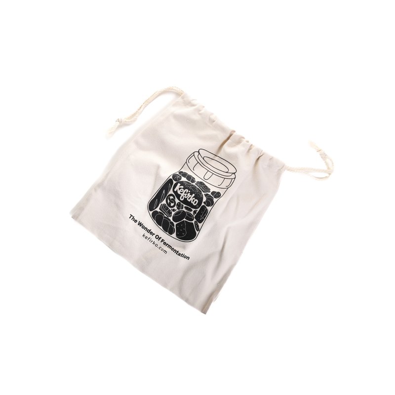 Kefirko Sac à pain en coton