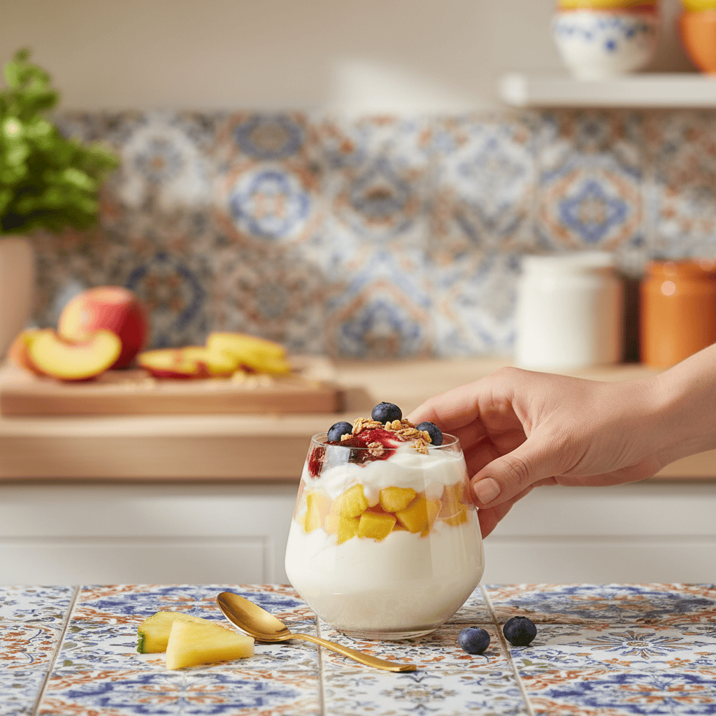 Easiyo Yaourt grec Pêche & Ananas – photo 2