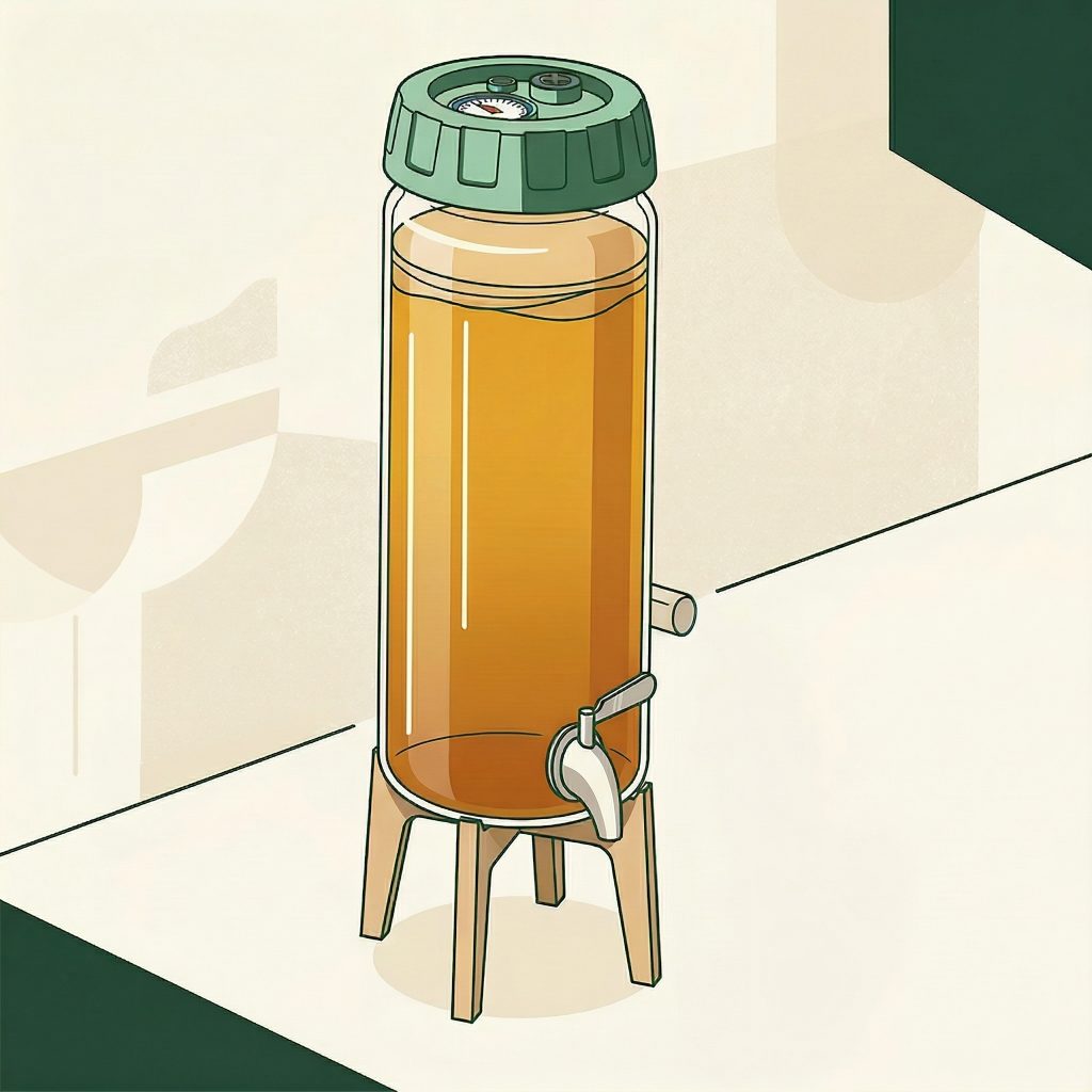 Illustration : préparation du kombucha