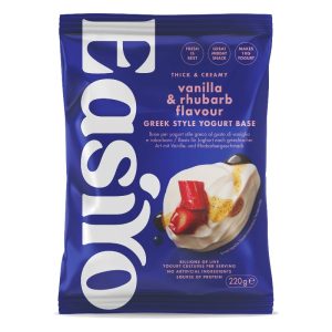 EasiYo Yaourt à la grecque à la vanille et à la rhubarbe